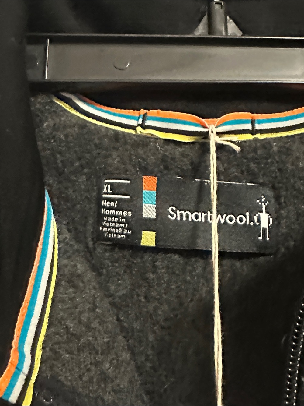 Smartwool Men’s Charcoal Heather Echo Lake Full Zip Jacket XL NEW - Picture 2 of 6